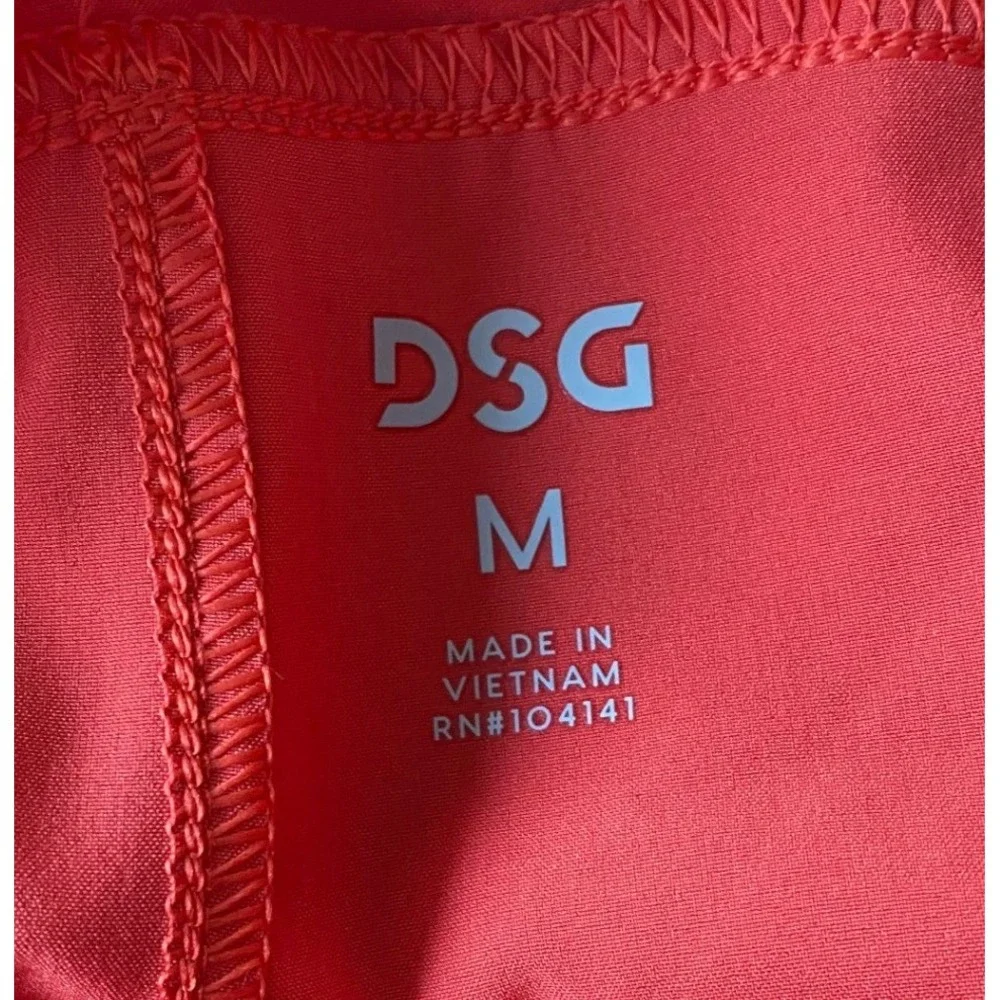 DSG Men's Training Shorts Coral Red Size Medium 6